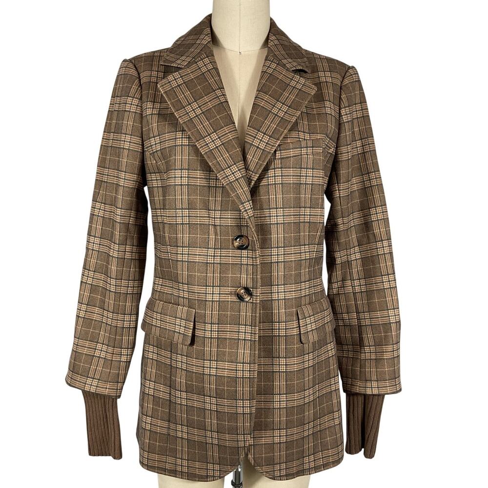 Favorite Daughter 'The City' Tan Wool Blend Blazer Size M - NWT - Picture 2 of 5